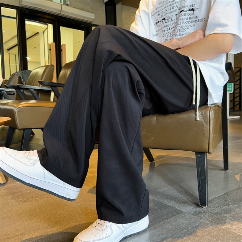 ！2025夏季男士冰丝休闲裤透气冰感长裤BK001特P35,男装休闲裤,电商B220