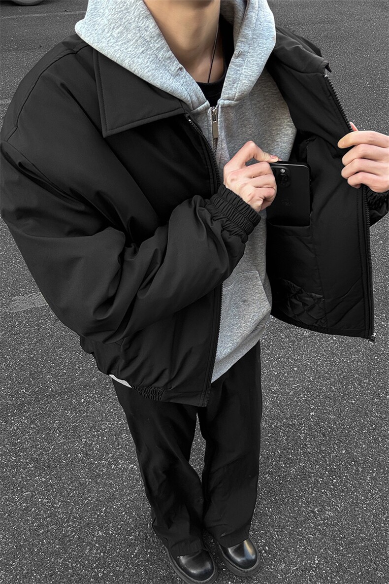 高品质冬装飞行服夹克加厚棉服外套男装冬季宽松翻领棉衣S374特75,男装棉衣,电商A233-1