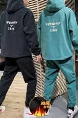 2021秋冬男士加绒套装运动服时尚休闲两件套DS596T，男装卫衣，电商A102
