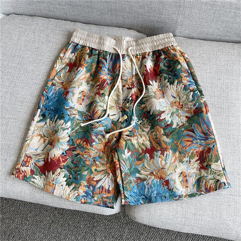 美式复古重工满印短裤，A061-AD01509-特P25-平铺图，男装牛仔裤，电商A061