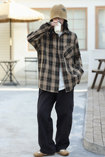 24秋经典格子长袖衬衫中性风格917-1-25152P58，男装衬衫，星座917-1