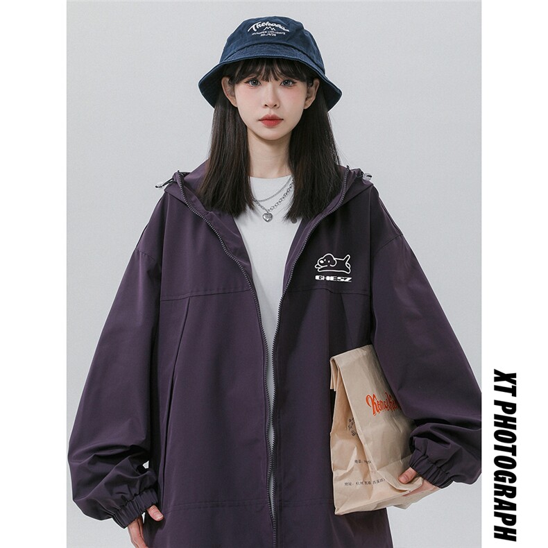 2024中性新款户外夹克外套浅蓝色外套F6383P65控98，男装夹克，电商A268