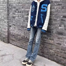 现货DJK548-特批78抖音质量重磅春秋新款棒球服夹克，男装夹克，星座603-2
