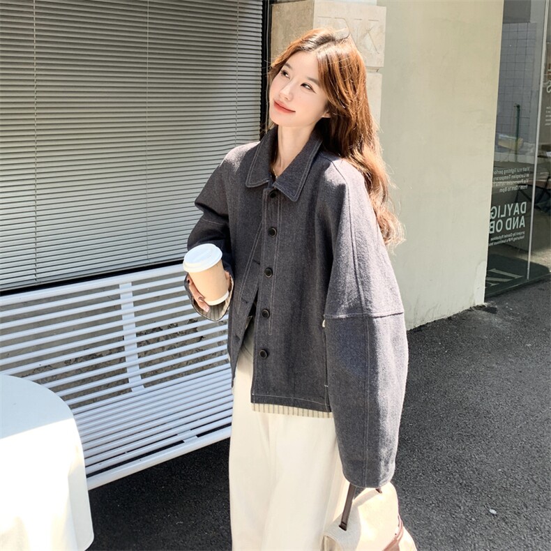 现货拼接短外套8850P175K268,女装短外套,2C201