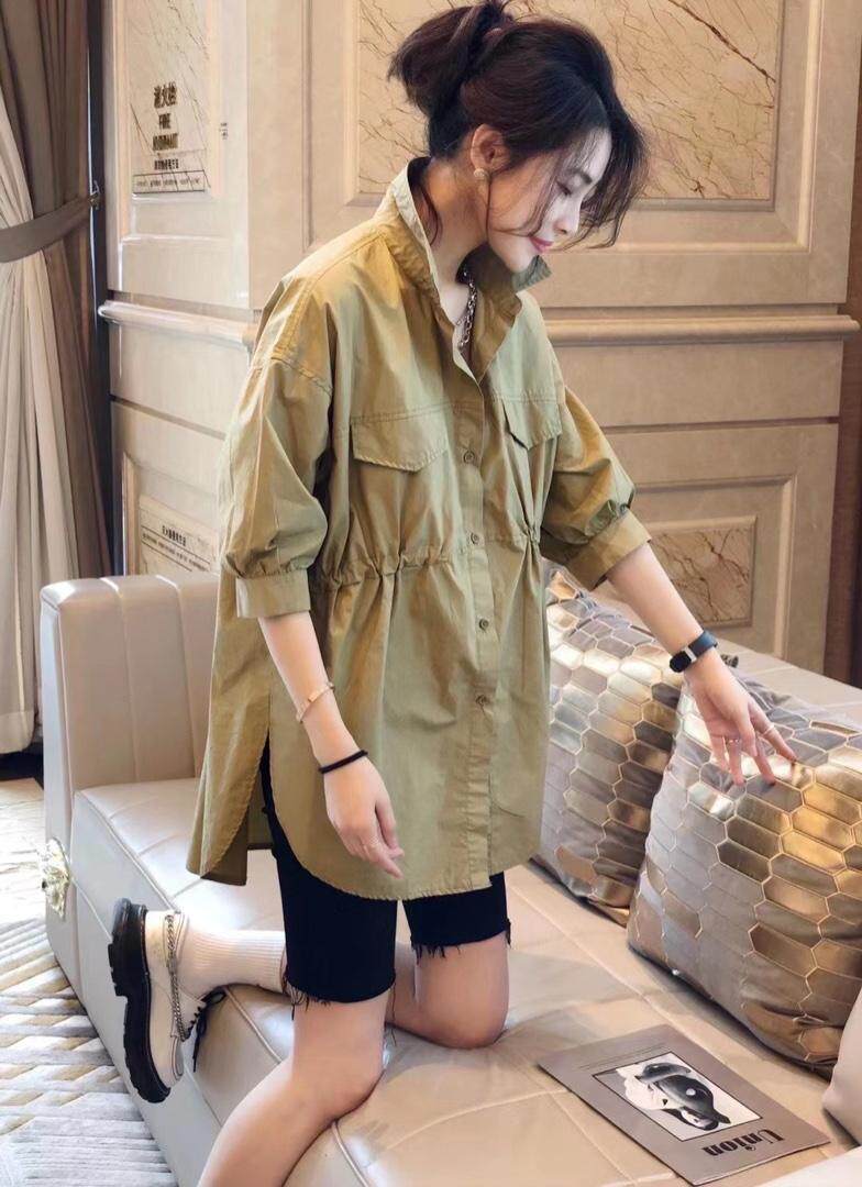 ［爱美欧］夏季新款现货短袖衬衫，女装衬衫，爱美欧