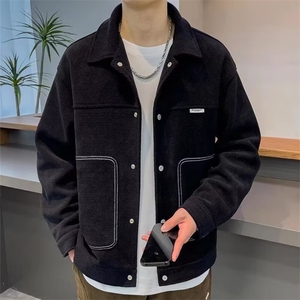 港风秋款男夹克衫大口袋宽松休闲外套JK232 P57图片