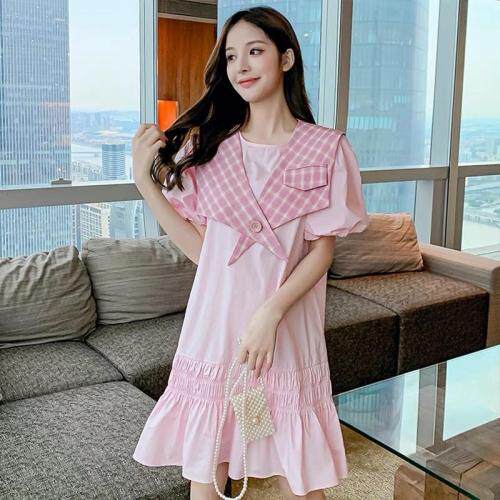 夏季新款二件套连衣裙可脱卸，女装连衣裙，冰雪兒