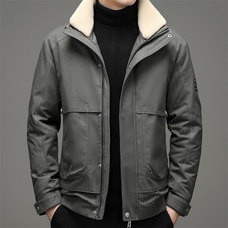 冬季新款中年男脱卸领羽绒服男爸爸冬装休闲款外套YLL21055-P285,男装羽绒服,电商B212（原钱塘6029）