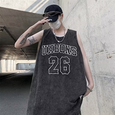 男背心套头潮流圆领日系新款汗背心夏季HB05P33，男装背心/马甲，星座1116-2