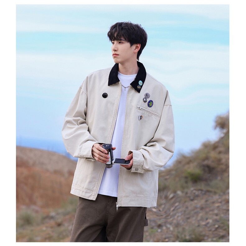 2025翻领卡哈特重磅简约经典高级休闲百搭潮夹克外套JK1367-P108，男装夹克，星座1103-3