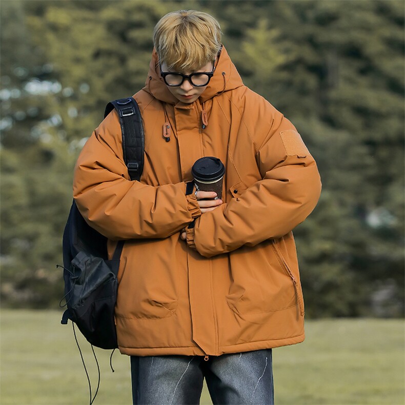 抖音得物森系棉衣男防风防水冲锋衣棉服加厚棉服外套JH-MY890-P65,男装棉衣,星座717