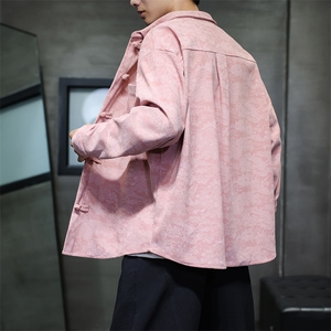 2026春装新款 灯芯绒 清明上河图 风盘扣唐装汉服 2535-P60图片