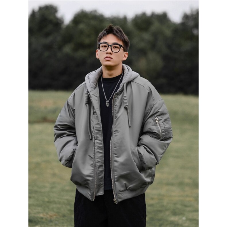 假两件连帽棒球服棉衣 MY0065 特P80图片
