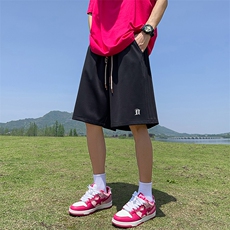 新款直播抖音得物品质三条杠运动男五分休闲短裤K308P30，男装牛仔裤，电商C408-1(原B339-1)