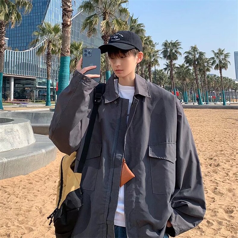 潮流夹克潮男春季夹克J0821P55图片