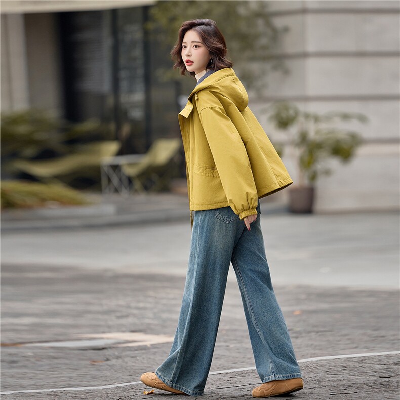 独特漂亮连帽冲锋衣夹棉厚外套女2025新款巨好看短款二棉衣棒球服,女装棉衣/棉服,梦懿尔