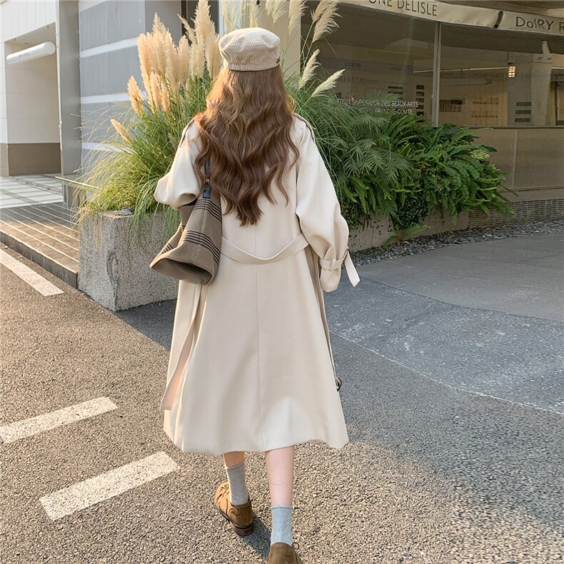 经典款米色风衣2C016-7082-P185-K278,女装风衣,2C016