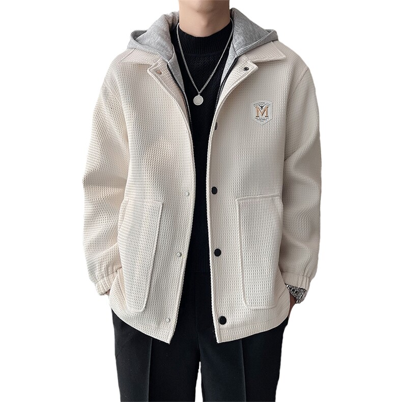秋冬高品质面料加绒加厚连帽毛呢夹克外套中长款N9816-p135控185,男装毛呢大衣,电商D303