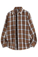 春季新款（跨境电商）格子男女情侣款潮流宽松格纹衬衣，男装衬衫，星座1107-1