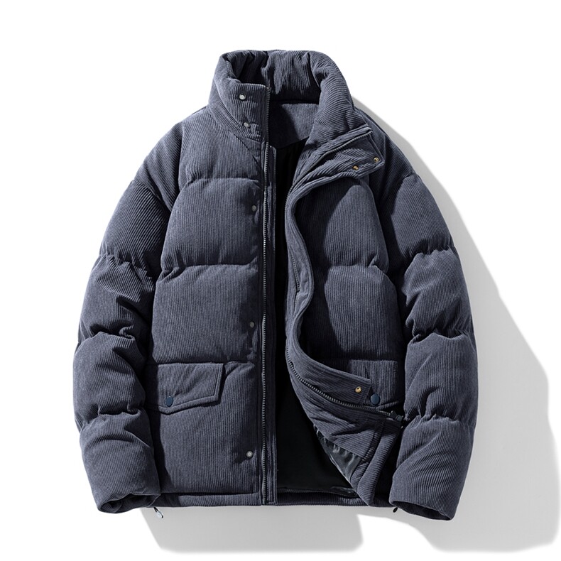 羽绒棉服男冬季休闲冬装潮牌加厚保暖灯芯绒外套男M0776-P105,男装棉衣,星座308B-2
