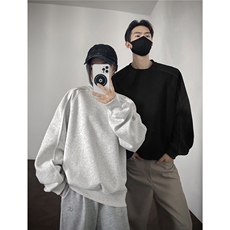 重磅全棉拼接420克结构板圆领卫衣撞色短宽外套男潮RH5317-特P47，女装短外套，星座610B-1