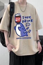 麂皮绒短袖t恤男大码半袖男JD82450-P25，男装T恤，电商A040