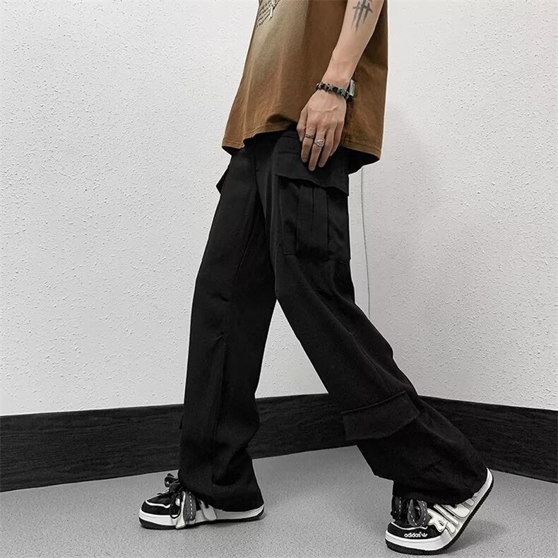 欧美风高级感2023美式工装裤男潮休闲高街情侣长裤子K0500-P45,男装休闲裤,星座308B-1