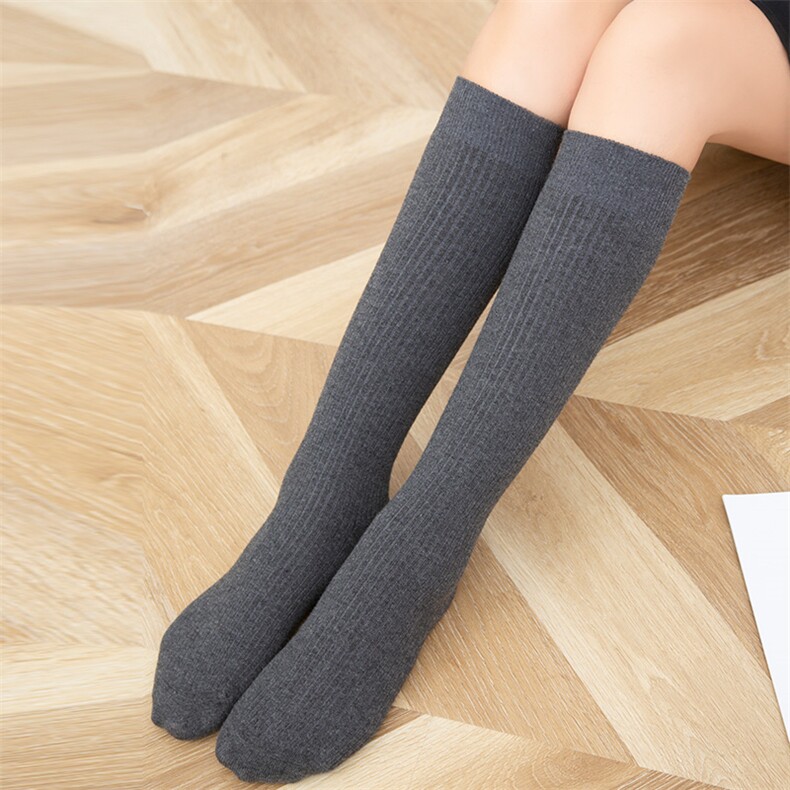 时尚百搭学院风一线成型小腿袜舒适保暖，袜子，九魅羊