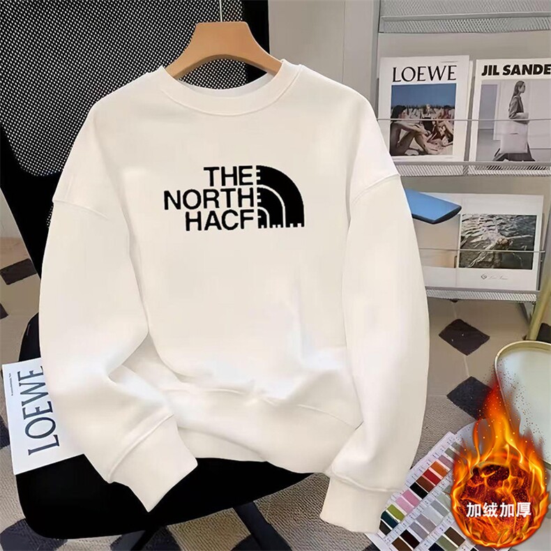 现货高品质男士加绒卫衣圆领宽松休闲T恤图片