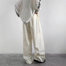 冷淡风裤子高级感痞帅英伦雅痞男装西裤垂感阔腿裤CK78P45，男装休闲裤，星座1116-2