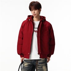 新款冬季大码羽绒棉服棉袄连帽假两件韩版宽松外套A436-2583-P95，男装棉衣，电商A436