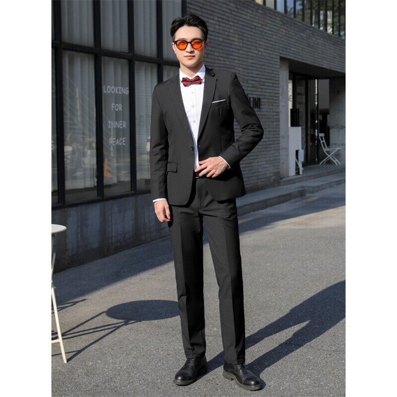 LY8591-XK-MP97修身纽扣男士修身休闲西服套装商务正装高级感，男装西服，星座510A-2