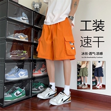 抖音品质夏季新款腊肠狗速干工装宽松短裤B315-K25568-特p30控58，男装休闲裤，电商B315