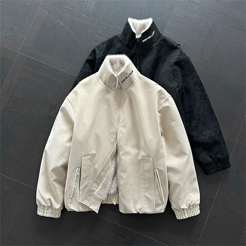 机能美式立领棉衣男高级感加厚保暖宽松棉服外套MP7828-特价P95,男装棉衣,电商A007
