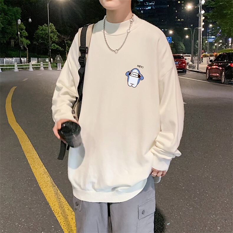 M18167-P45加绒款-P65半高领毛衣男士大码针织衫男毛线衣男,男装针织衫/毛衣,电商A040