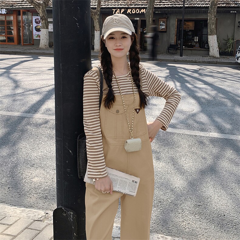 (2024新款现货)学院风背带裤两件套212A-8852-P135-K199,女装套装/套裙,浙宝212A