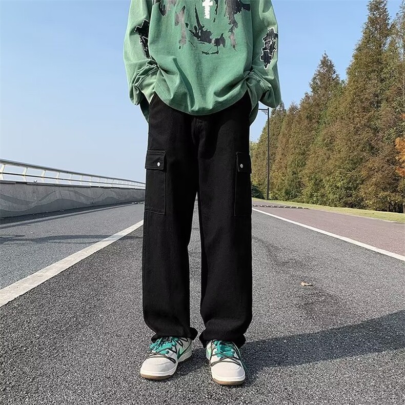 美式牛仔裤男春秋新款休闲直筒裤工装牛仔裤R1012P38,男装牛仔裤,星座1116-2