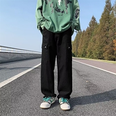 美式牛仔裤男春秋新款休闲直筒裤工装牛仔裤R1012P38，男装牛仔裤，星座1116-2
