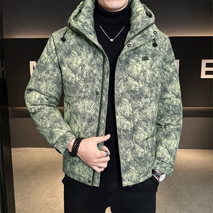 大货标50灰鸭绒男装羽绒服连帽C317-Y7865-P225控298图片