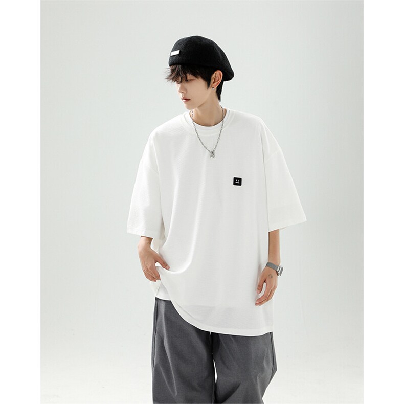 8XL-M重磅！特大码T潮牌上衣男中性华夫格短袖T恤DX304P25控39,男装T恤,电商D206-1