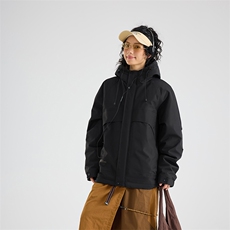 现货5W件冬季三防美式boxy解构连帽雪山冲锋衣棉衣男女棉服厚外套，男装夹克，电商A486-1