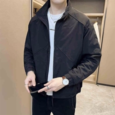 2026新款春秋季男士外套潮流百搭工装上衣春装立领夹克男修身，男装夹克，星座218-1（原230）