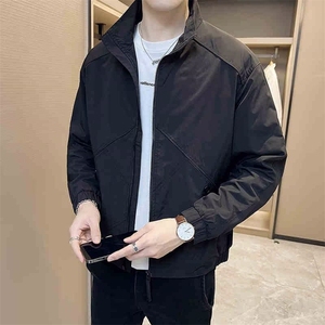 2026新款春秋季男士外套潮流百搭工装上衣春装立领夹克男修身图片
