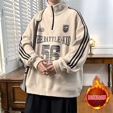 【奥粒绒】秋冬港风青少年加绒加厚卫衣男设计感外套ALR5505-P45，女装短外套，星座301D(原星座1004-8）