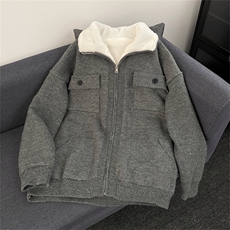 【量大价格可谈】日系秋冬加厚羊羔绒棉衣男女外套SCT26P140，男装棉衣，星座1112-1