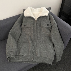 【量大价格可谈】日系秋冬加厚羊羔绒棉衣男女外套 SCT26 P140图片