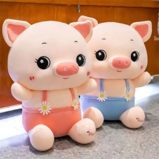 凯强毛绒玩具厂 背带猪