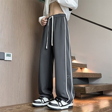 新款卫裤宽松休闲裤男韩版潮流百搭坠感阔腿拖地长裤K2562p45，男装休闲裤，电商D315A