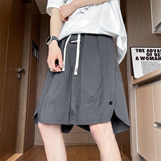 8XL-M特大码轻薄冰丝短裤男宽松男五分裤速干中裤排扣DK1532P38，男装牛仔裤，电商D206-1