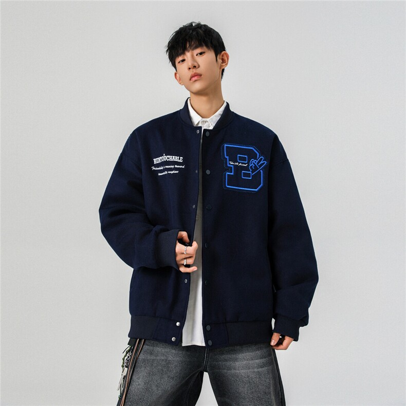春装现货贴布刺绣棒球服XZ609-WT2350-特P90-148,男装夹克,星座609